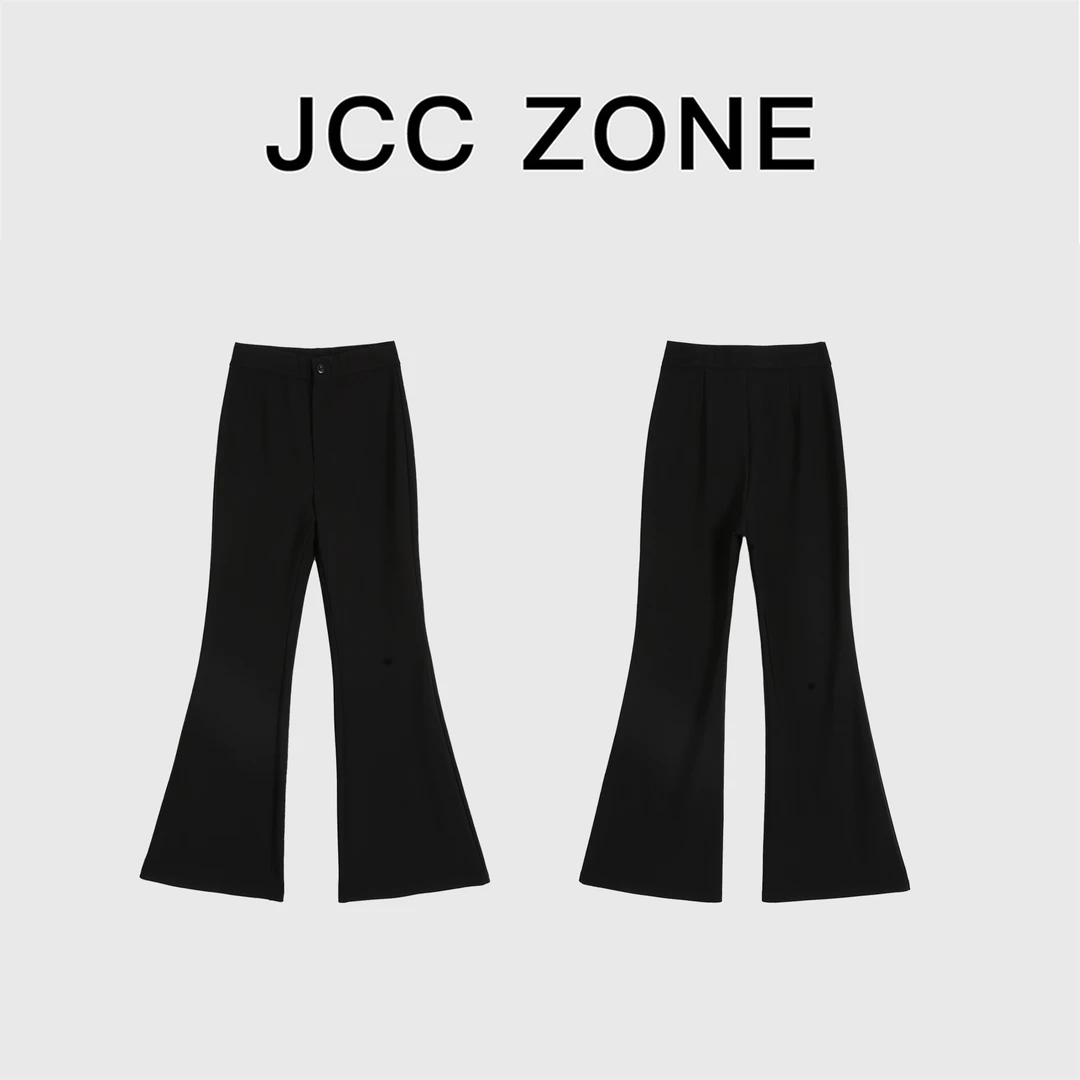 【清清】金川川 百搭神裤 时尚修身显瘦设计高腰休闲基础喇叭裤