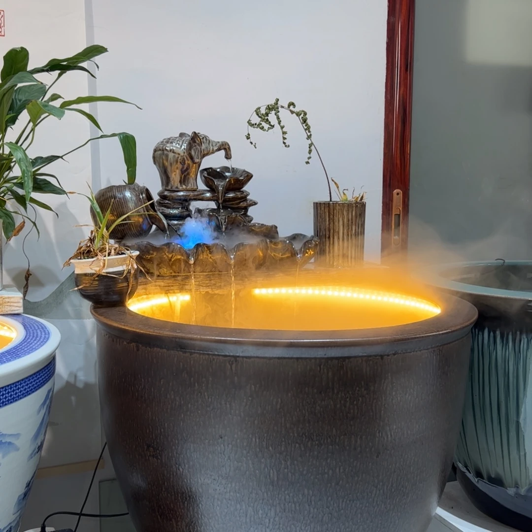 陶瓷景德镇陶瓷流水摆件