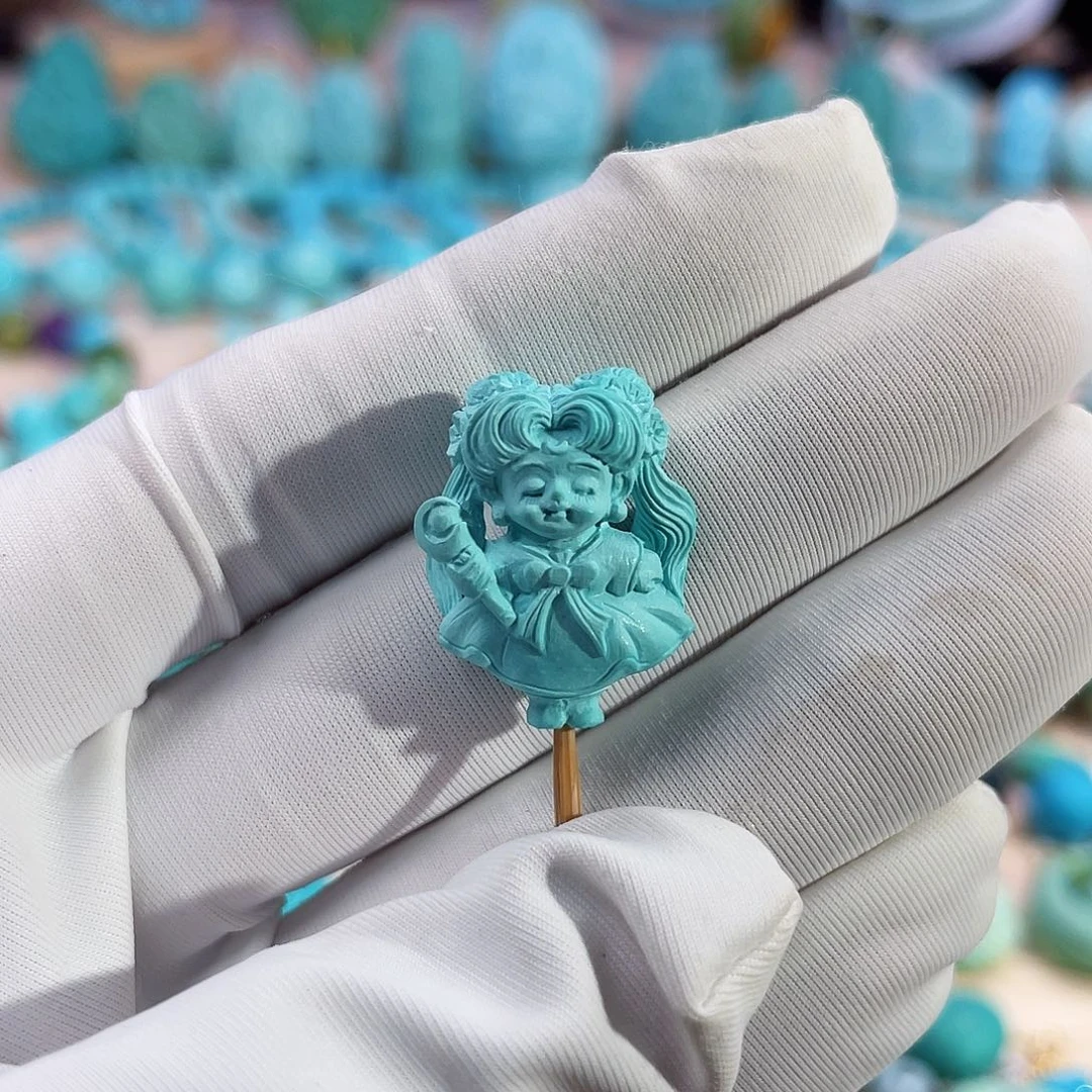 绿松石珠宝奇石未镶嵌