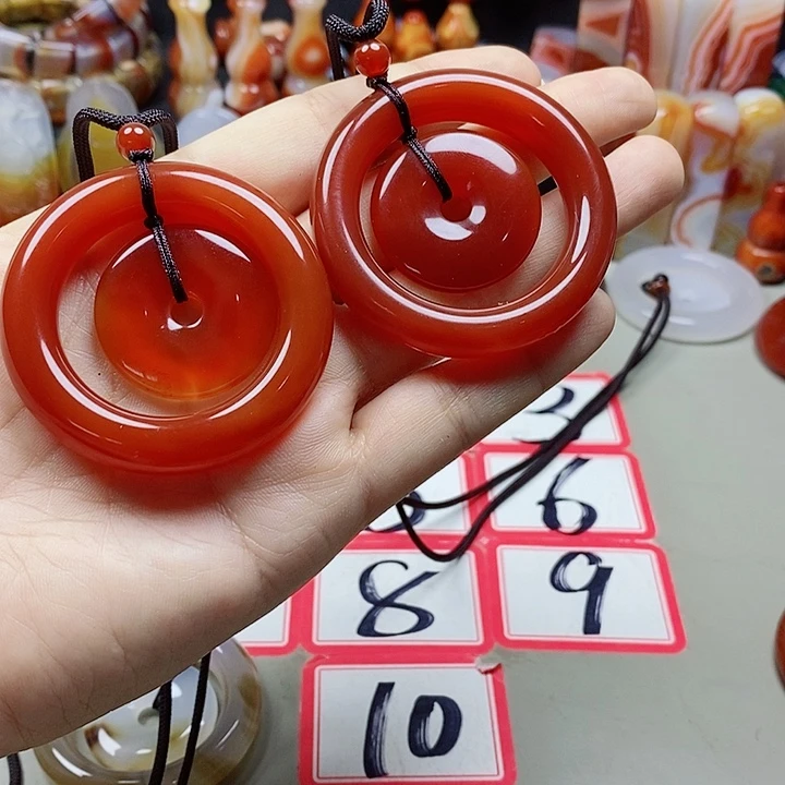 未镶嵌吊坠(不含链)玛瑙/玉髓墨***莲