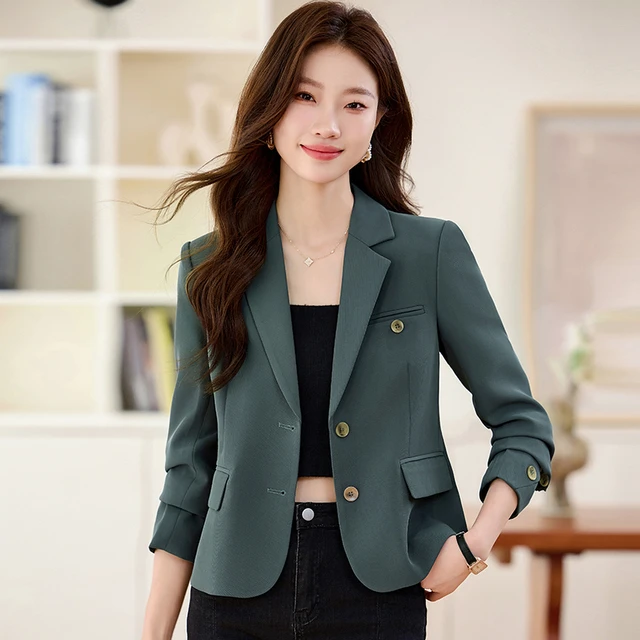 短款小个子西装外套女2025新款春秋季高级感气质休闲西服女士上衣