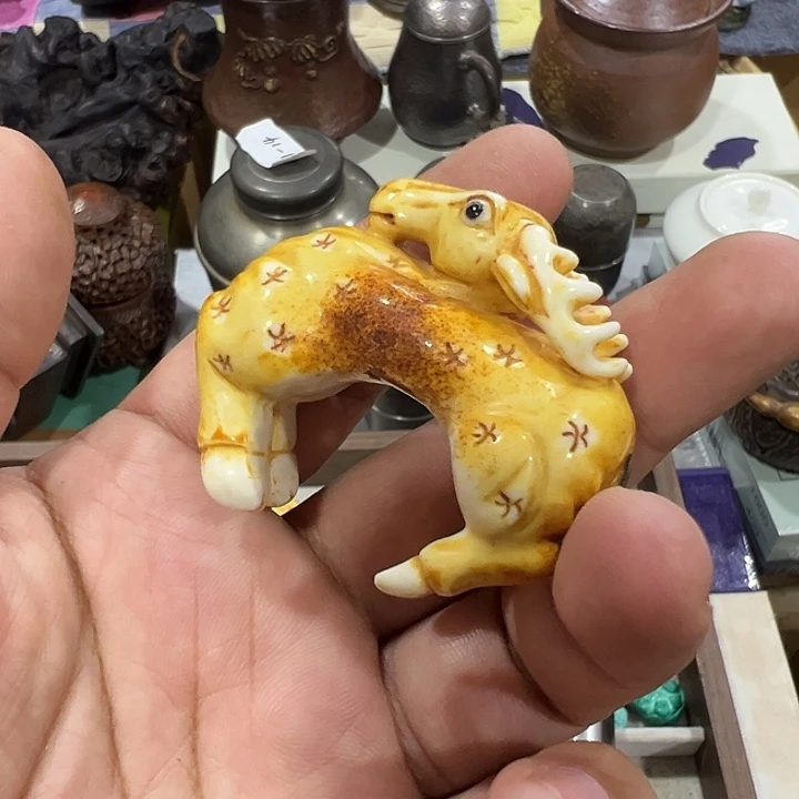 相***吗鹿骨手串/手链鹿的中古回流好物