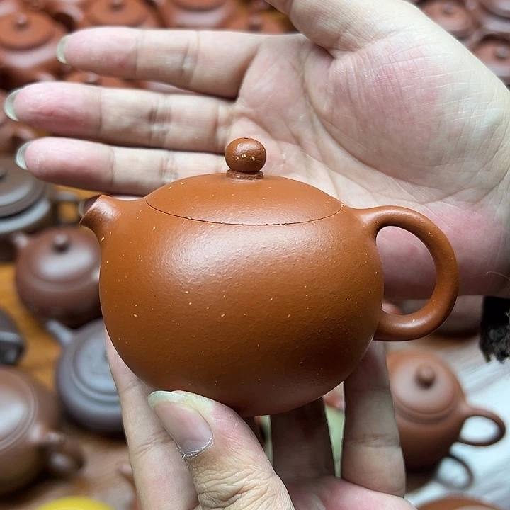 紫砂茶壶朱泥西施