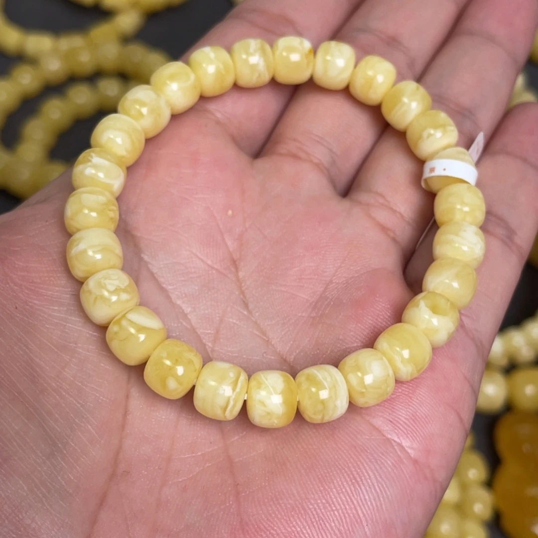 蜜蜡未镶嵌裸石蜜蜡手串8.5mm