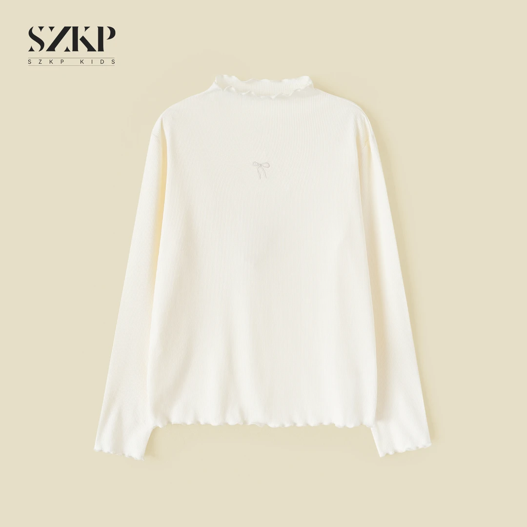 SZKP春季新款女童装中大童儿童简约百搭休闲打底衫HAYC550171