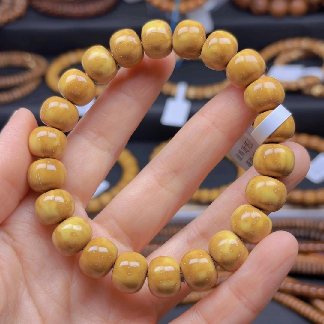 【闪购商品】菩提易**～紫金鼠花皮老型手串