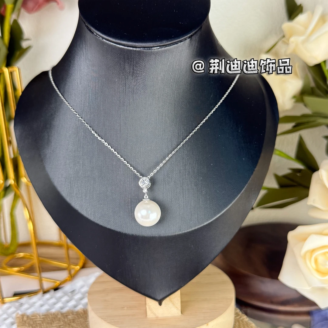 链子925银仿珍珠 S925贝珠气泡项链XL-1022（有证书）