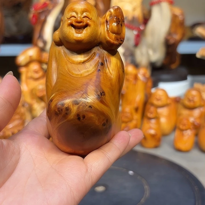 柏木太行崖柏弥勒佛留疤