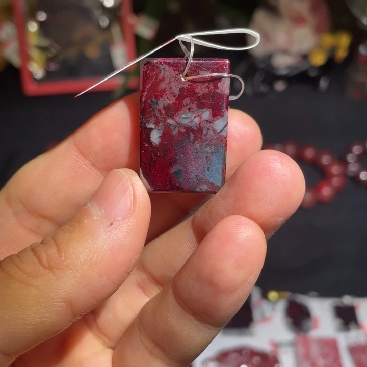 天然辰砂原矿无事牌