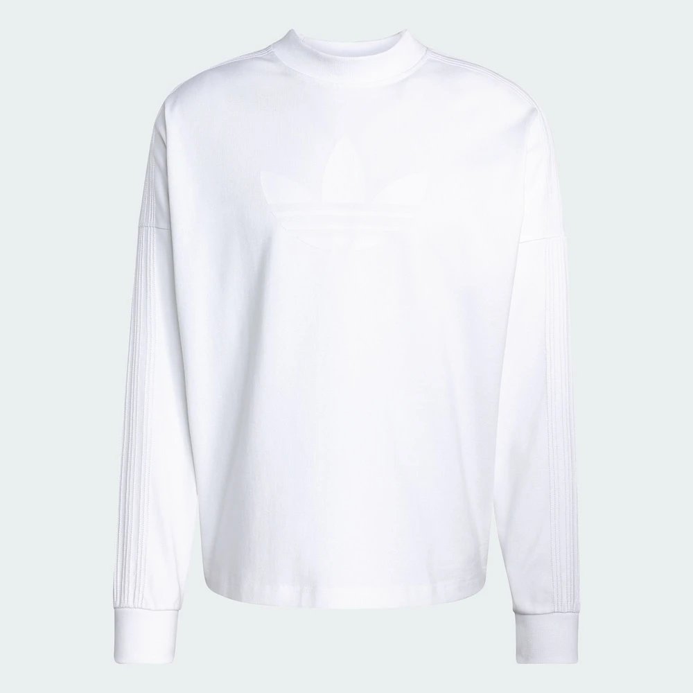 adidas/阿迪达斯三叶草新款简约纯棉针织运动宽松长袖T恤KD6576