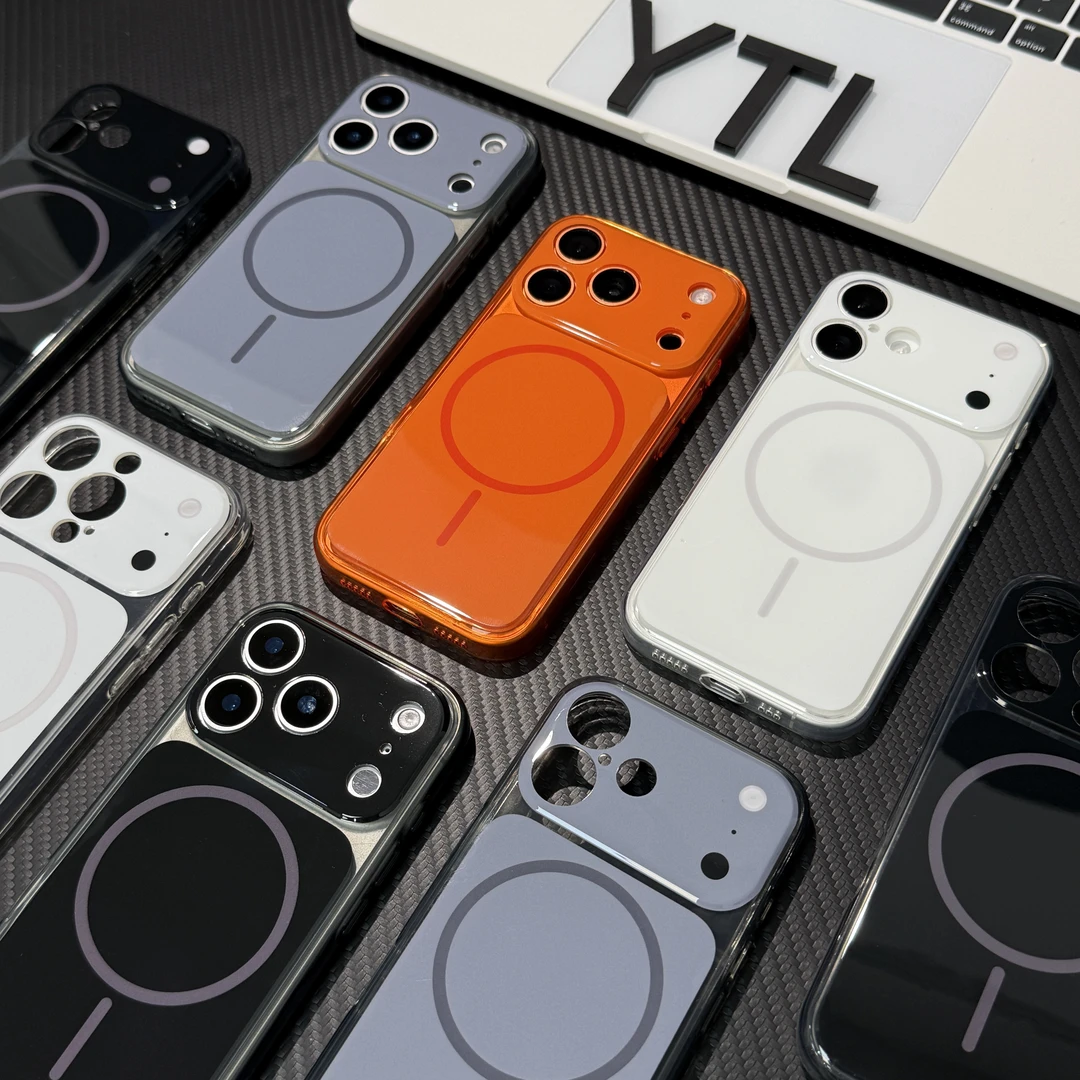 雅天立简约新款磁吸秒变17适用苹果17/16手机壳13/15promax超薄14