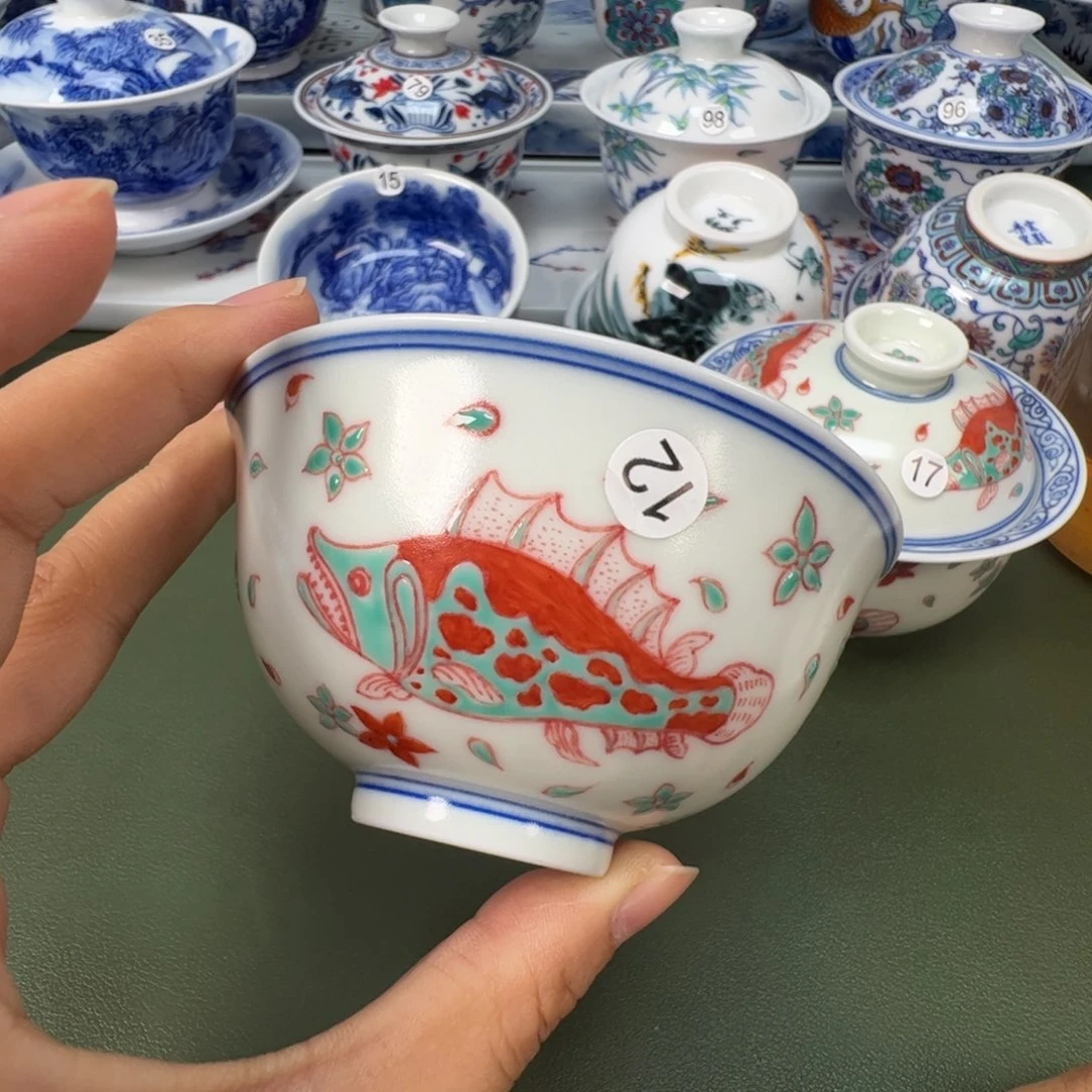 陶瓷景德镇纯手工纯手绘茶具木木12