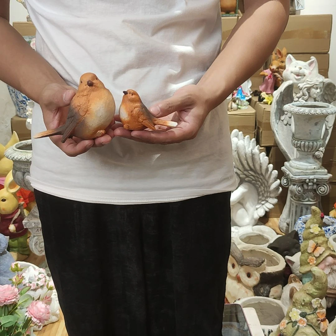 合成树脂小鸟一对