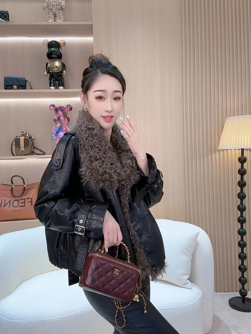 【若楠服饰】冬季时尚加厚皮羽绒外套25247