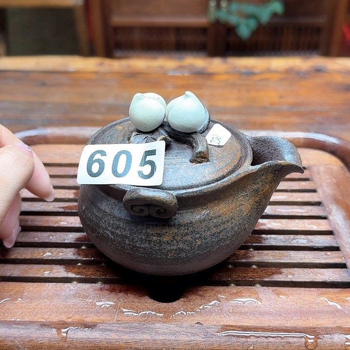 纯手工制作粗陶茶具