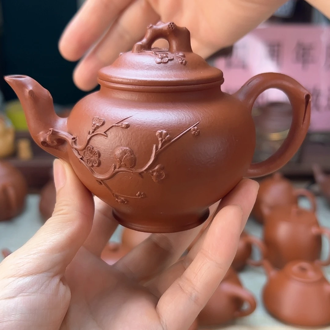 单***酒茶壶紫砂原矿泥料手工制作