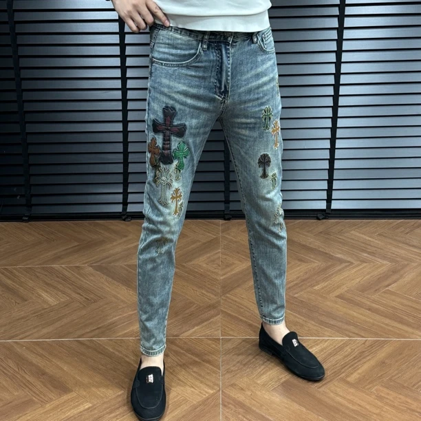 88723-夏季欧货修身小脚牛仔裤