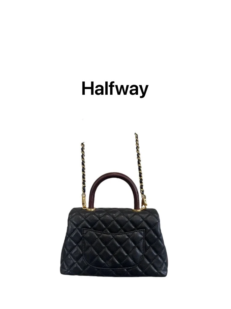 halfway   DF-019 ❤️红手柄鱼子酱女包