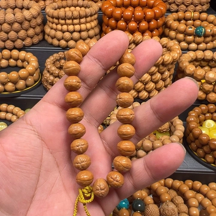 猴头核桃手串小***失猴头凤眼