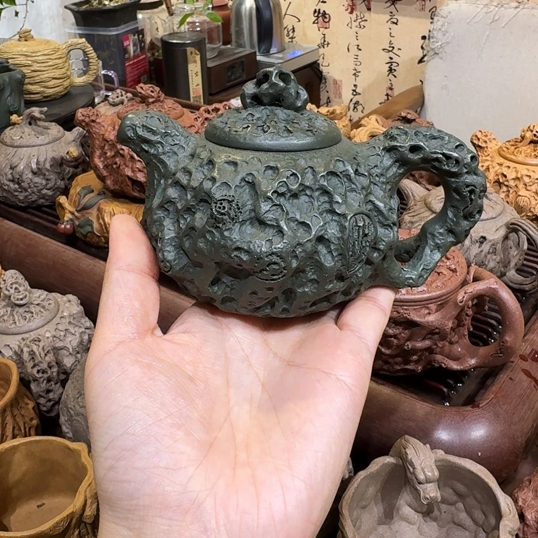 紫砂茶壶绿泥供春