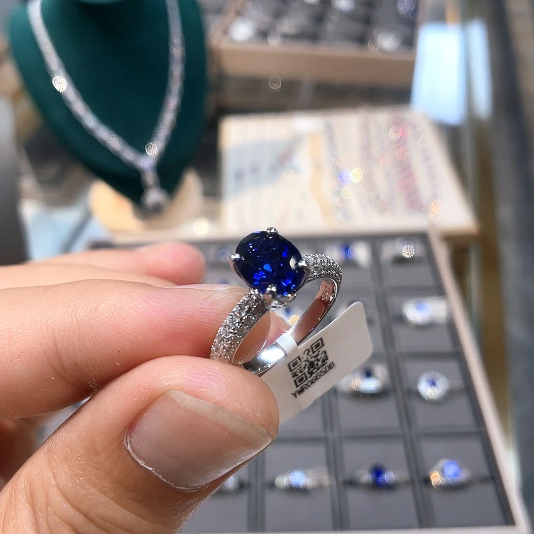 925银培育宝石实心s925银镶嵌