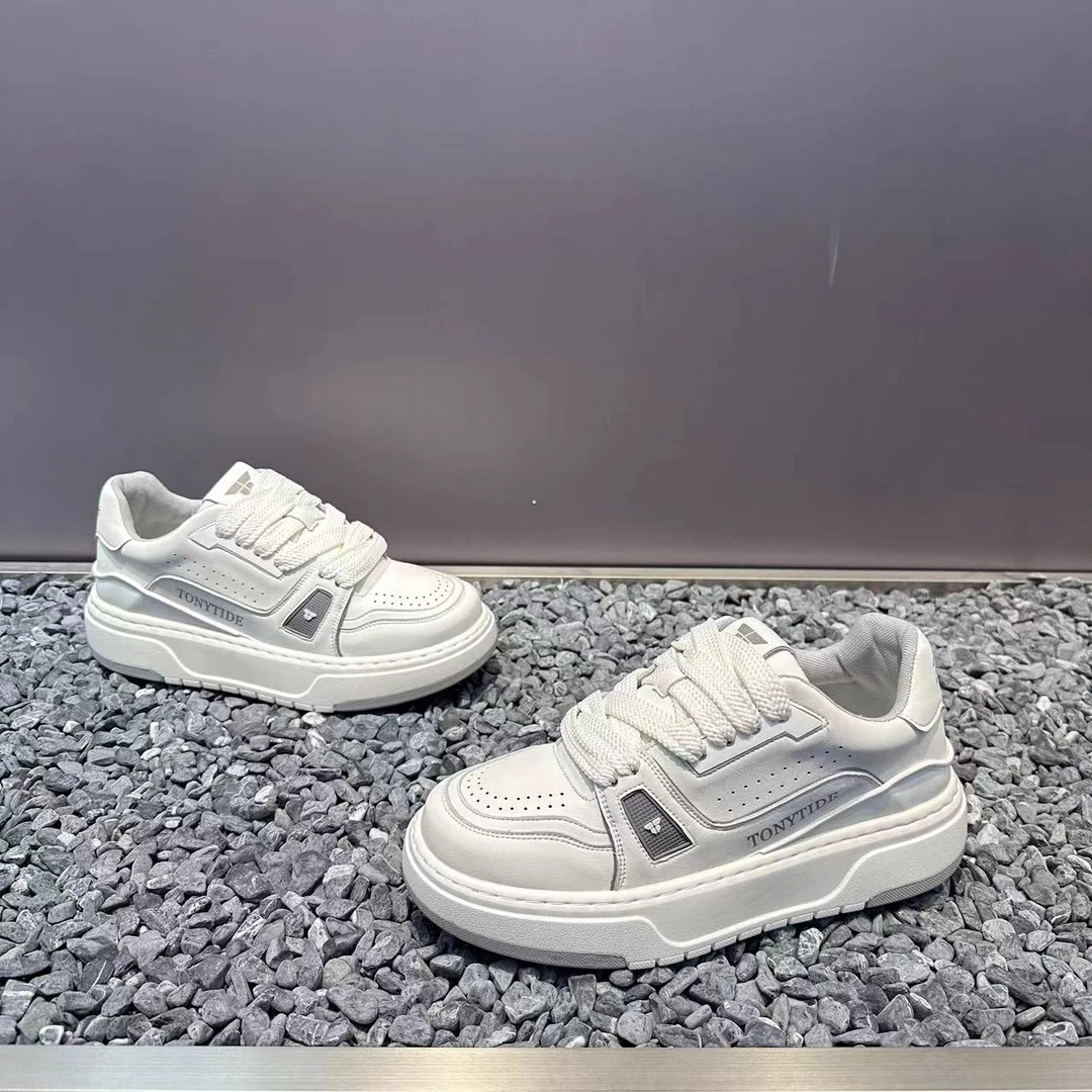 男款时尚百搭新款板鞋舒适软底厚底增高老爹鞋潮流运动休闲鞋