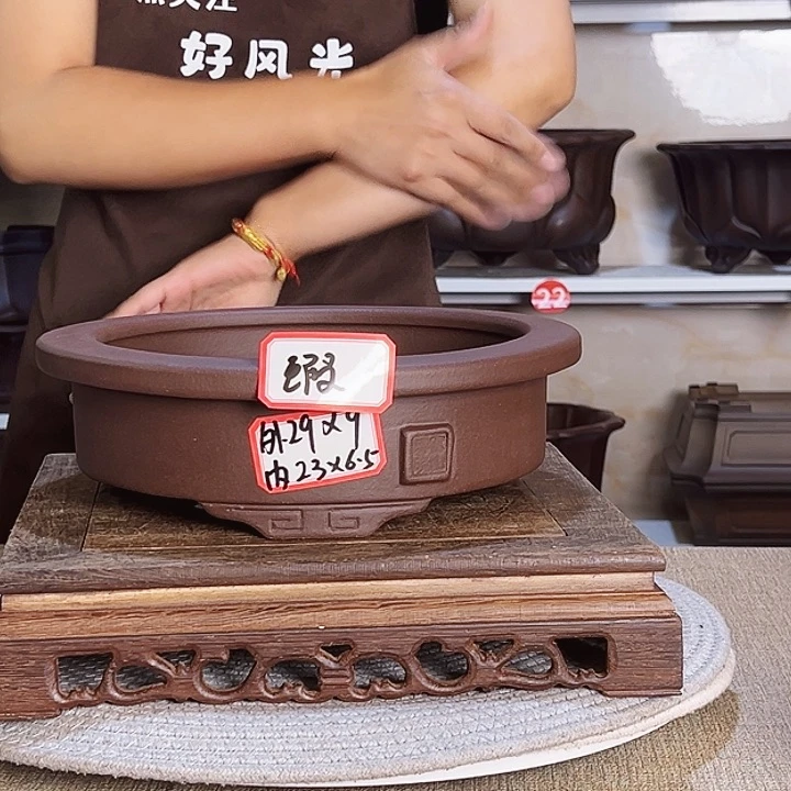 紫砂花盆从**来紫砂花盆