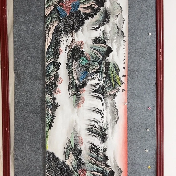 国画手绘国画福居宝地