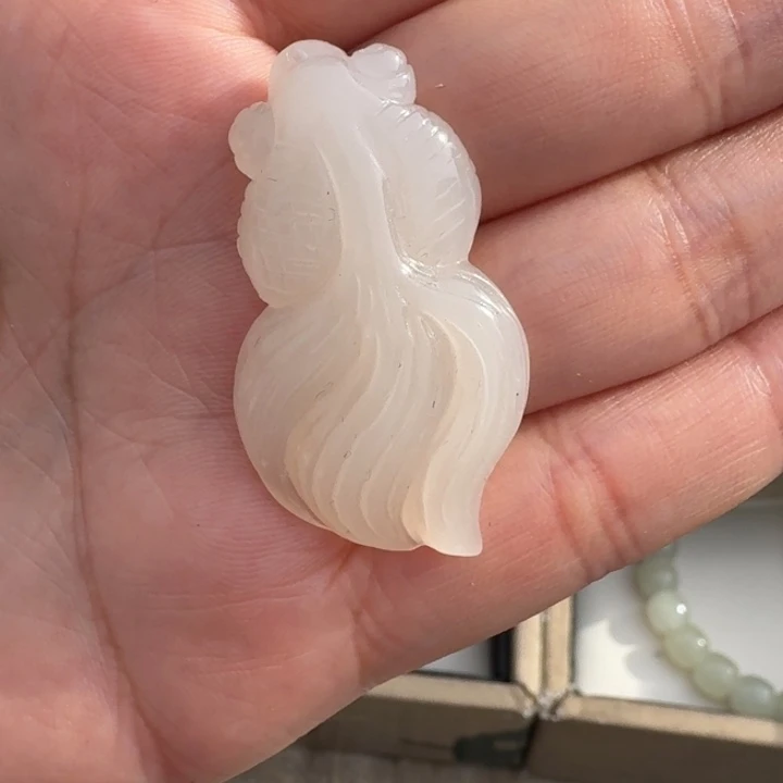 和田玉未镶嵌颈饰38.7