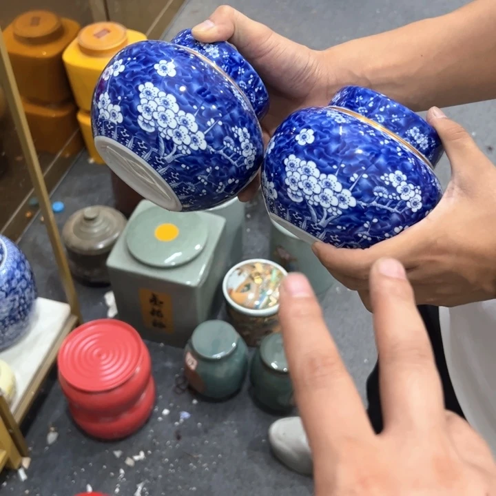 瑕疵福利品陶瓷茶叶罐