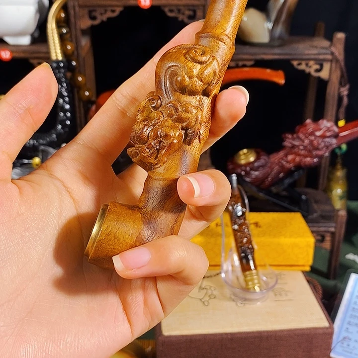 高端定制金丝楠烟嘴