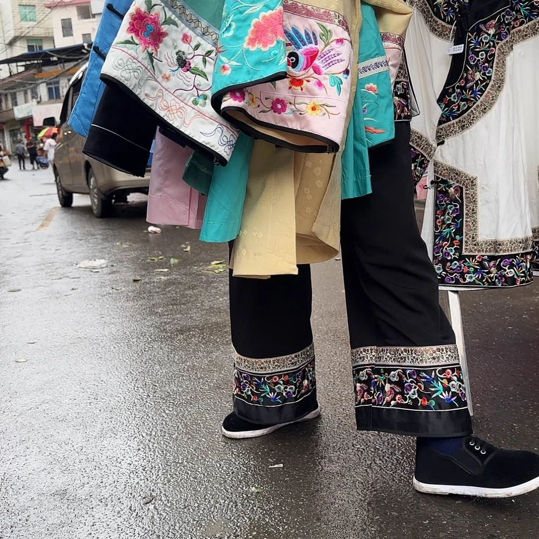 湘西苗族刺绣大花裤158 100