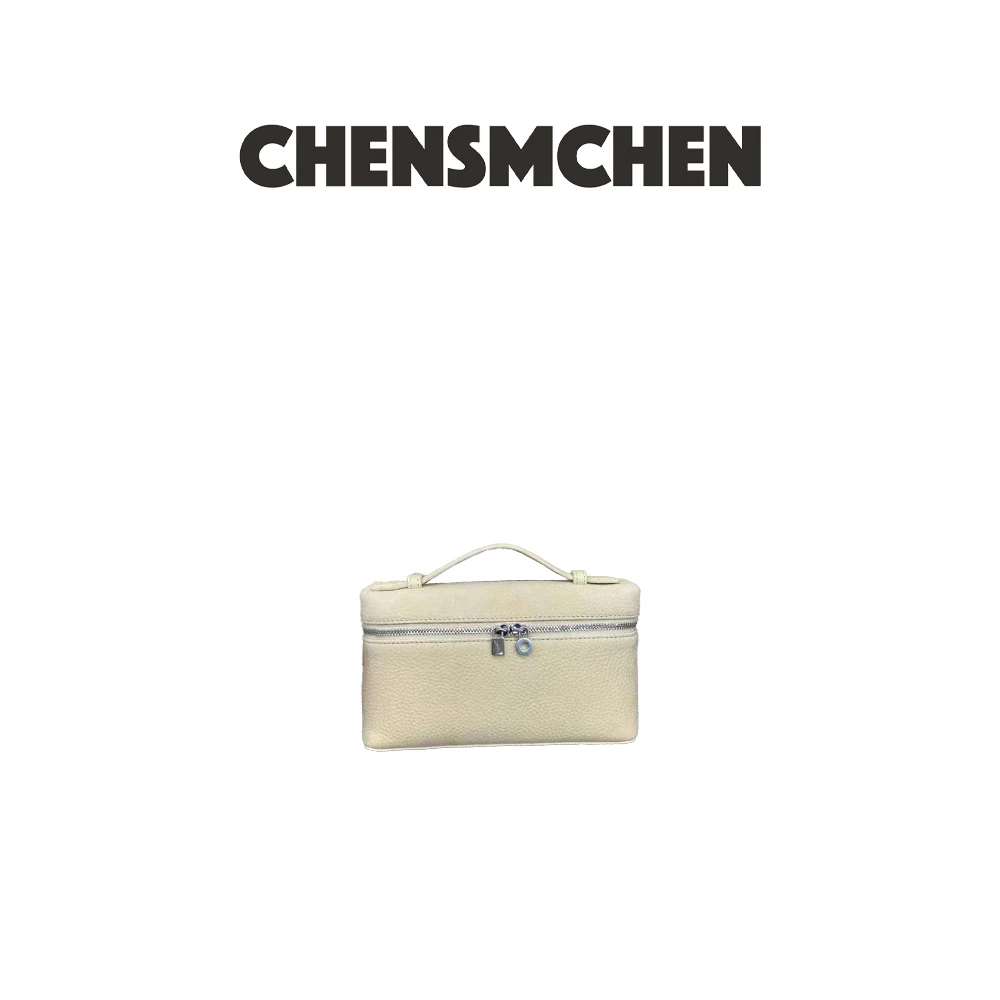 CHENSMCHEN 复古丝绒磨砂牛皮高级质感手提盒子包