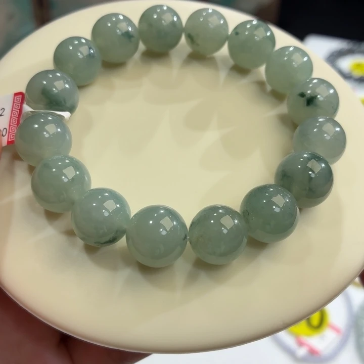 翡翠未镶嵌手链冰胶晴飘卡13.3