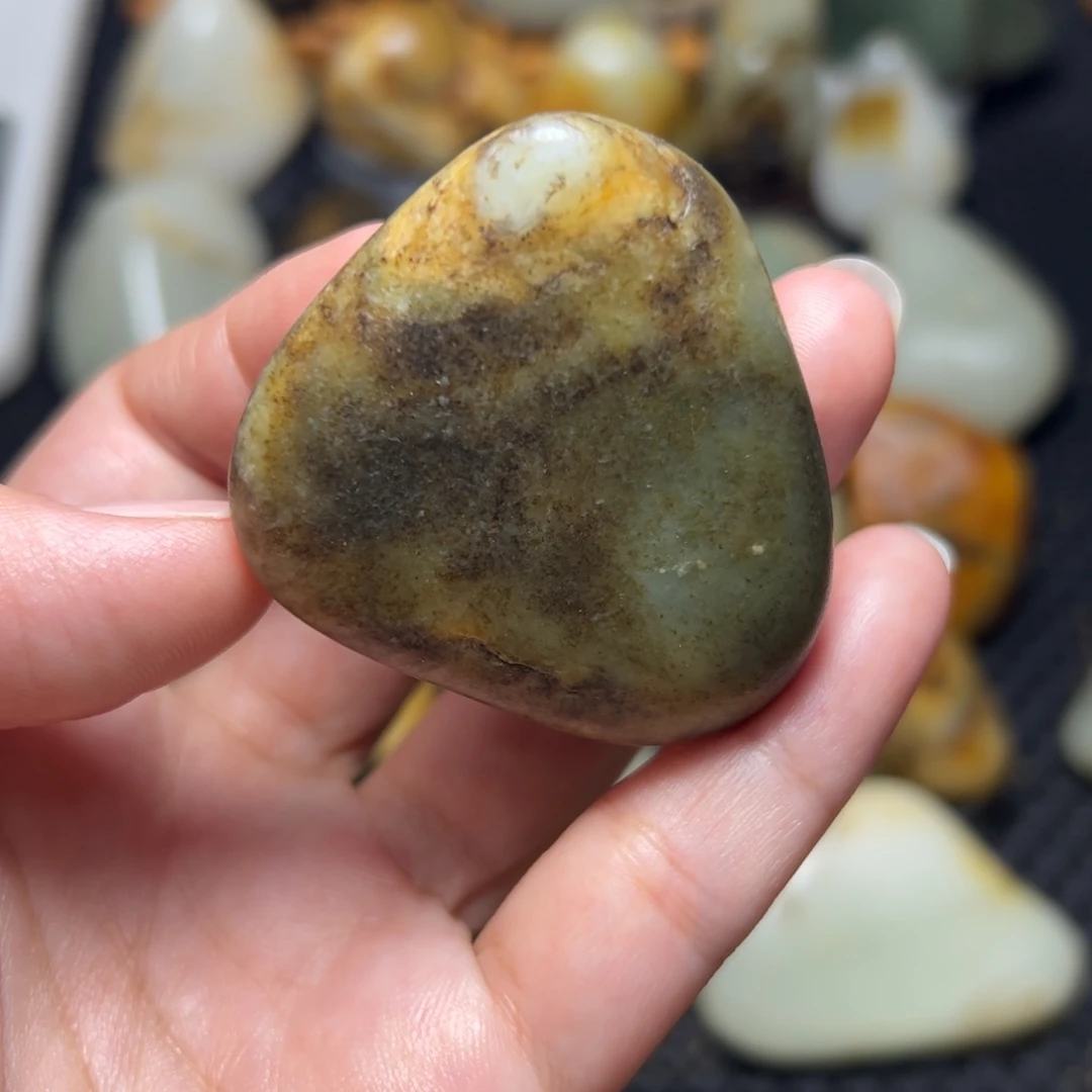 和田玉未镶嵌挂件35