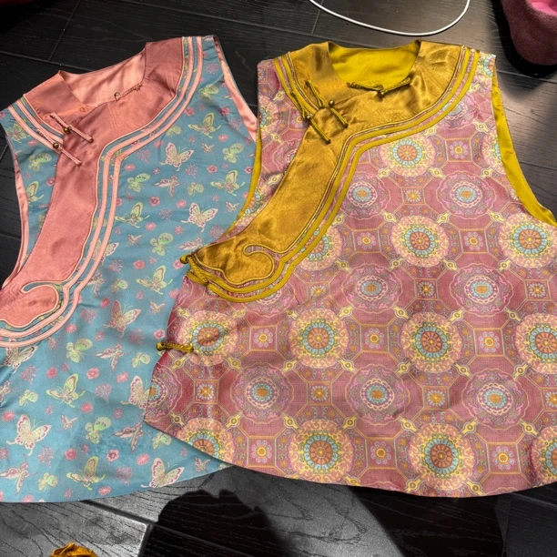5293#《桑蚕丝古蜀锦》重工国服重工绣花加提花新中式百搭宽松时尚