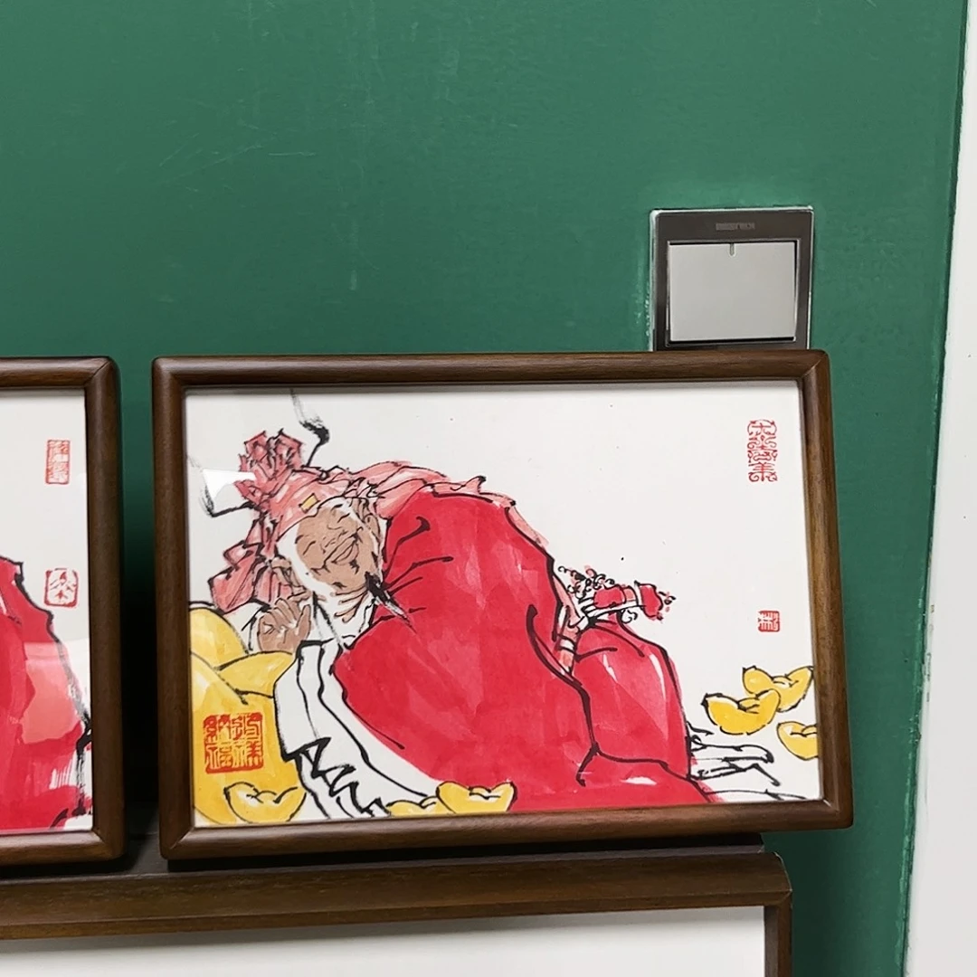 国画张彬带框精装裱福利