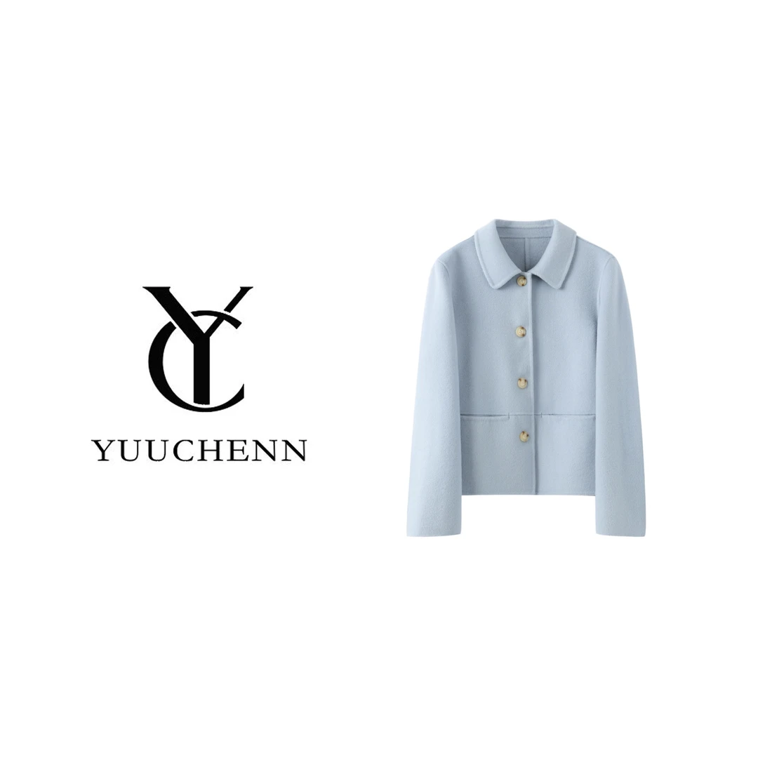 YUUCHENN羊毛经典短款大衣301