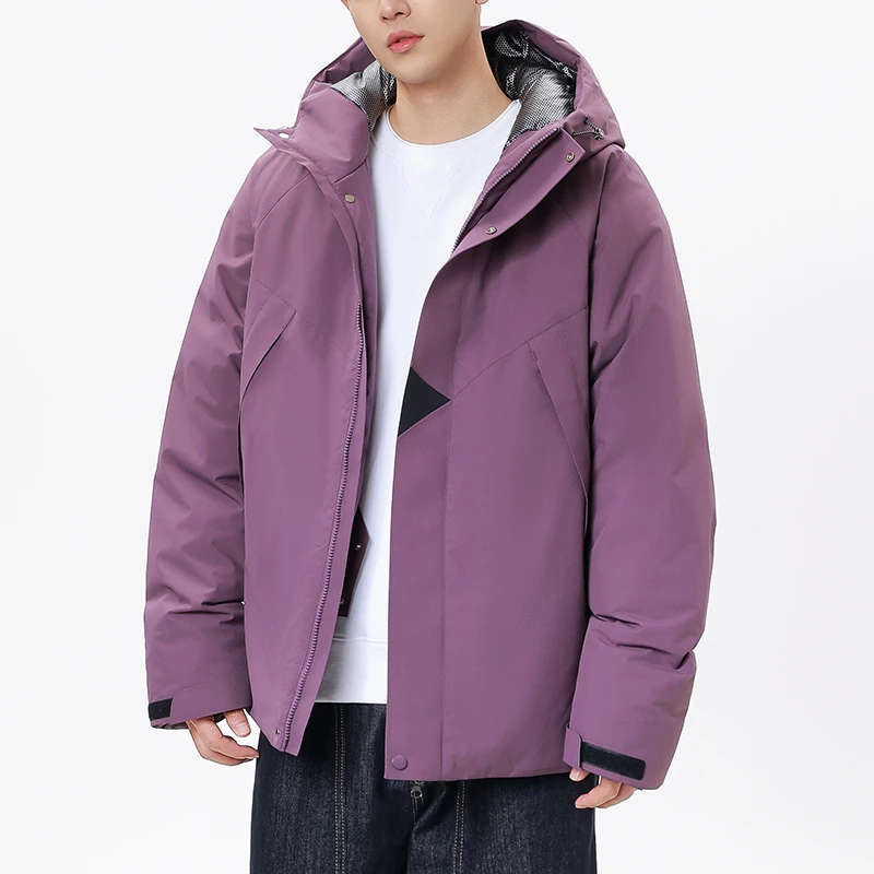 冲锋衣棉衣一体男冬季防风防水保暖防寒棉服户外石墨烯连帽