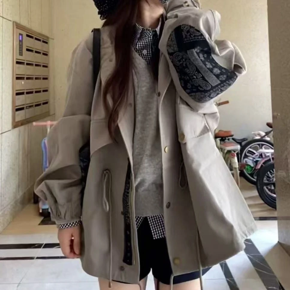 （大财主）大码早秋巨好看短款夹克外套女春秋季2025年爆款独9219