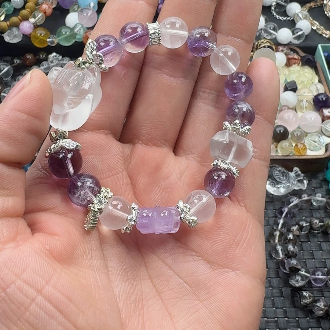 银S925镶嵌手链水晶