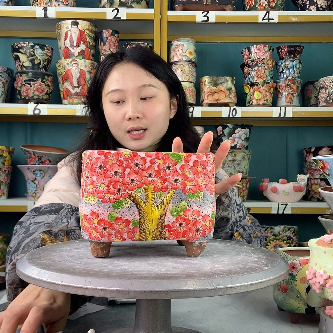 董***懂陶景德镇手工花盆278