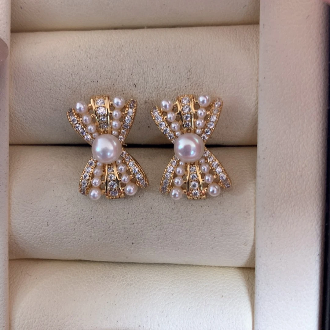 未镶嵌淡水珍珠耳饰