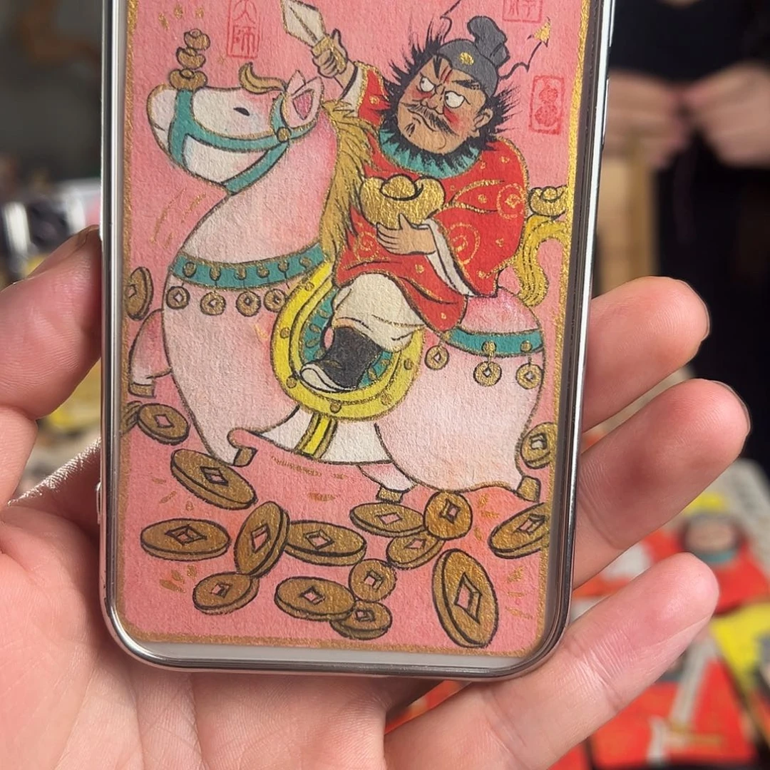 薇***5纯手绘钟馗文创画