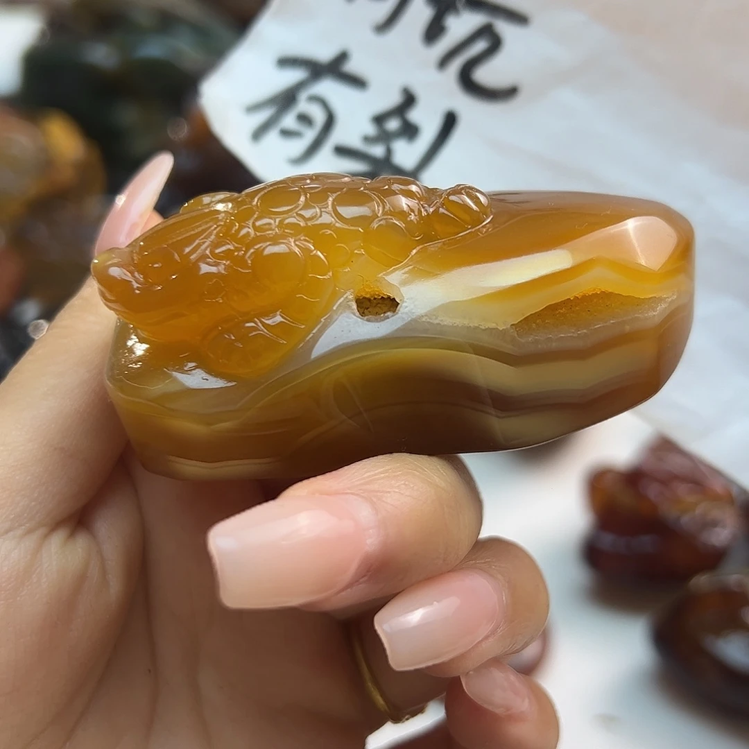 玛瑙/玉髓未镶嵌项链