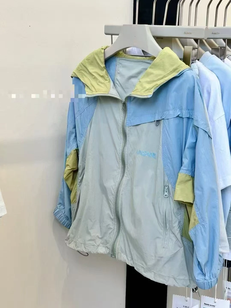 7188夏季新款休闲洋气百搭长袖宽松儿童潮流时尚防晒服上衣童装