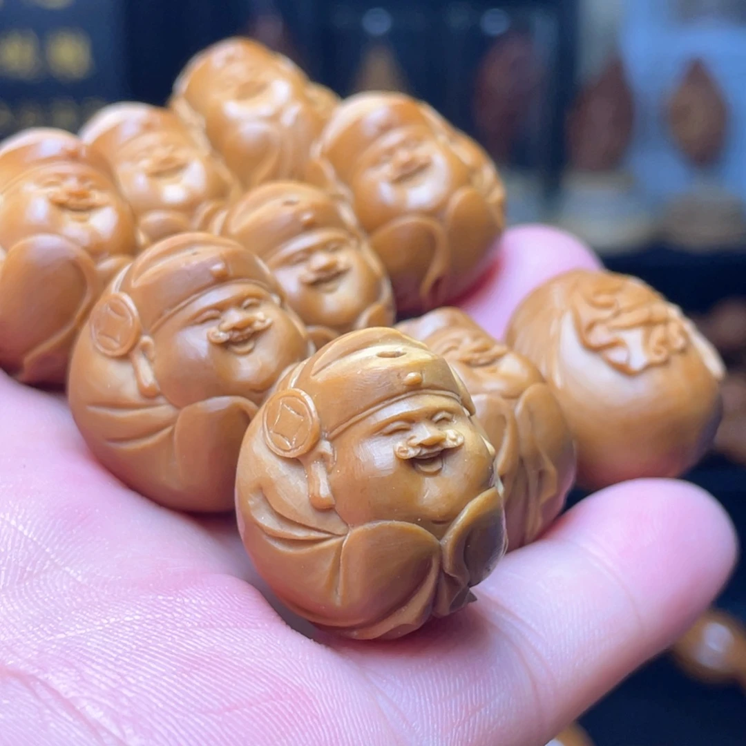 手串/手链橄榄核光被财神