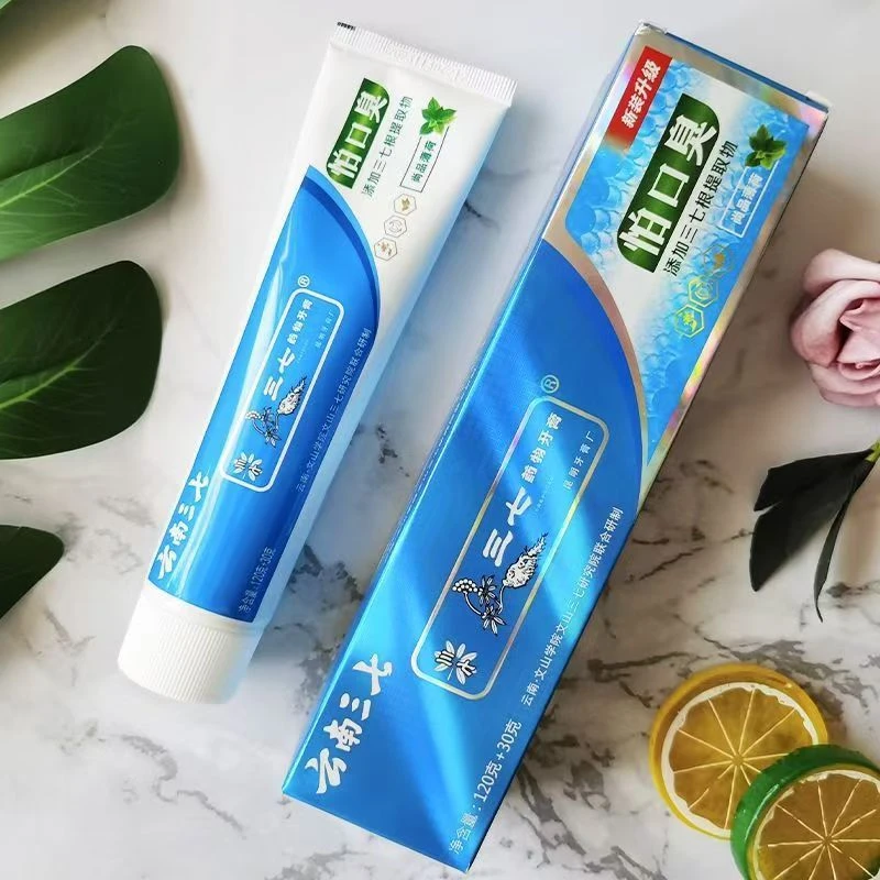 云南三七药物牙膏120g+30g   临期品  香型随机