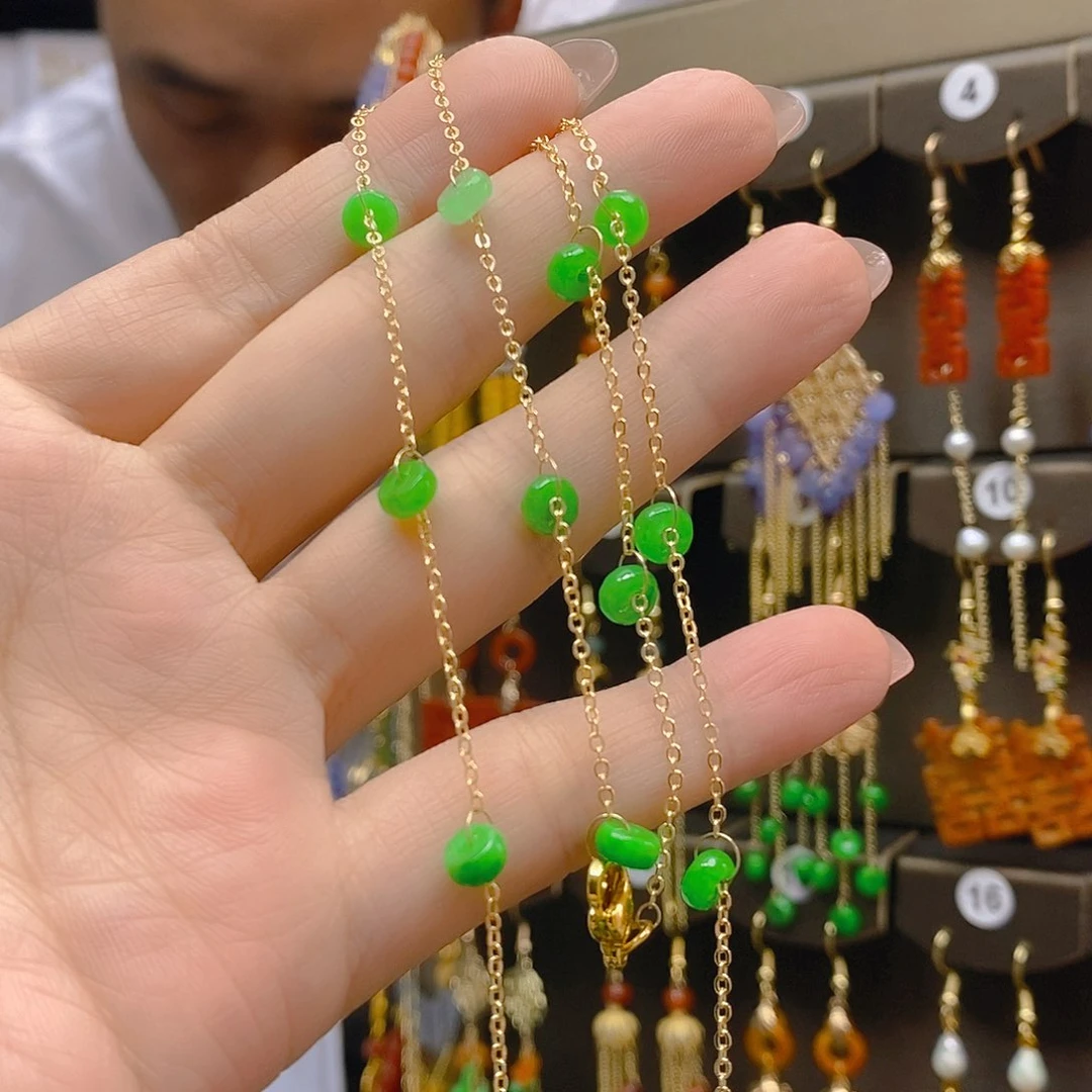 翡翠合金耳饰翡翠