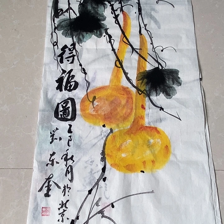 国画四尺四开花鸟作品